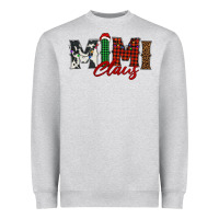 Heather Grey mimi claus Heavyweight Sweatshirt - BarkalooDesign