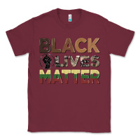 Burgundy black lives matter juneteenth Classic Tee - CowGirlArtShop