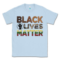 Dusty Blue black lives matter juneteenth Classic Tee - CowGirlArtShop