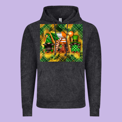 St. Patrick's Day Gnome Vintage Hoodie Designed By Fadigitalartstudio