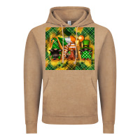Vintage Coffee St. Patrick's Day gnome Vintage Hoodie - FaDigitalArtStudio