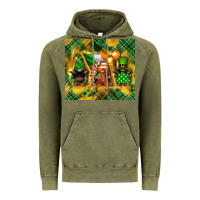 Vintage Olive St. Patrick's Day gnome Vintage Hoodie - FaDigitalArtStudio