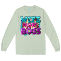 Matcha wife mom boss Long Sleeve Tee - FaDigitalArtStudio