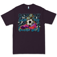 Plum Game day soccer Premium Tee - HowdyJamesFarm