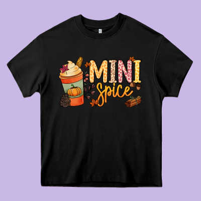 Mini Spice Heavy Core Tee Designed By Nancycooperartshop