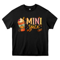 Black Mini spice Heavy Core Tee - NancyCooperArtShop