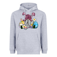 Heather Grey easter gnome with eggs Heavyweight Hoodie - AdoDesignShop