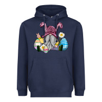 Navy easter gnome with eggs Heavyweight Hoodie - AdoDesignShop
