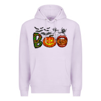 Lilac boo halloween Premium Hoodie - CowhideDigitalArt