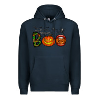 Navy boo halloween Premium Hoodie - CowhideDigitalArt