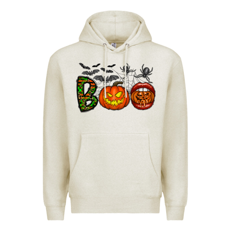 Boo Halloween Premium Hoodie by CowhideDigitalArt | Teevron