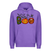 Purple boo halloween Premium Hoodie - CowhideDigitalArt