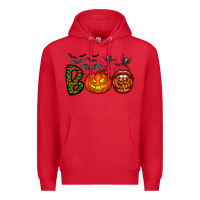 Red boo halloween Premium Hoodie - CowhideDigitalArt