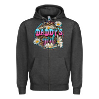 Charcoal Heather daddy's girl Zipper Hoodie - AdoDesignShop