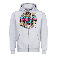Heather Grey daddy's girl Zipper Hoodie - AdoDesignShop