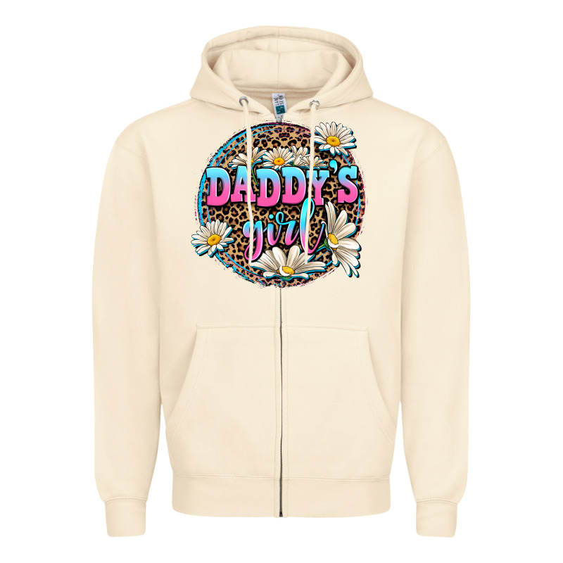 Daddy's Girl Zipper Hoodie by AdoDesignShop | Teevron