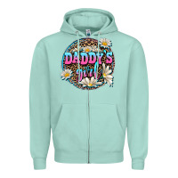 Seafoam daddy's girl Zipper Hoodie - AdoDesignShop