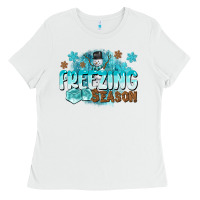 White freezing season Ladies Tee - CowGirlArtShop