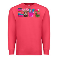 Cardinal love with braunvieh cow Premium Sweatshirt - AdoDesignShop