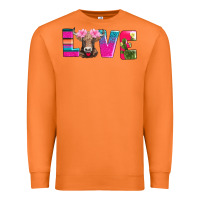 Carrot love with braunvieh cow Premium Sweatshirt - AdoDesignShop