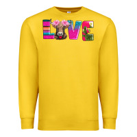 Lemon love with braunvieh cow Premium Sweatshirt - AdoDesignShop