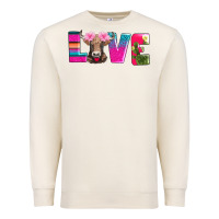 Sandshell love with braunvieh cow Premium Sweatshirt - AdoDesignShop