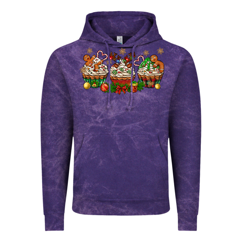 Christmas Cupcake With Gingerbreads Bbs Vintage Hoodie by BundleAndBundleShop | Teevron