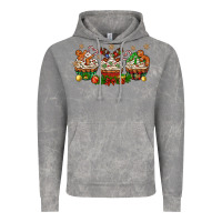 Cloud Rock christmas cupcake with gingerbreads bbs Vintage Hoodie - BundleAndBundleShop