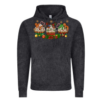 Vintage Black christmas cupcake with gingerbreads bbs Vintage Hoodie - BundleAndBundleShop
