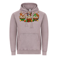 Vintage Zinc christmas cupcake with gingerbreads bbs Vintage Hoodie - BundleAndBundleShop