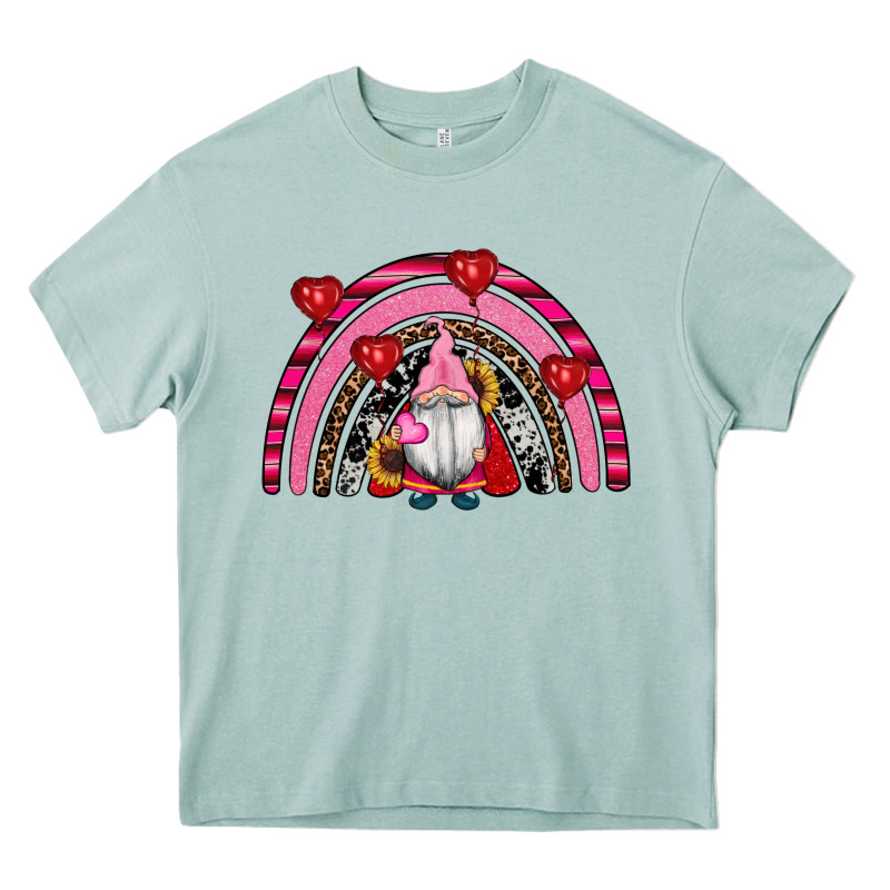 Valentines Day Gnomes Rainbow Heavy Core Tee by RanaPortraitStore | Teevron