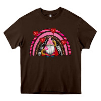 Chocolate Brown valentines day gnomes rainbow Heavy Core Tee - RanaPortraitStore
