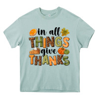 Arona In all things give thanks Heavy Core Tee - NancyCooperArtShop