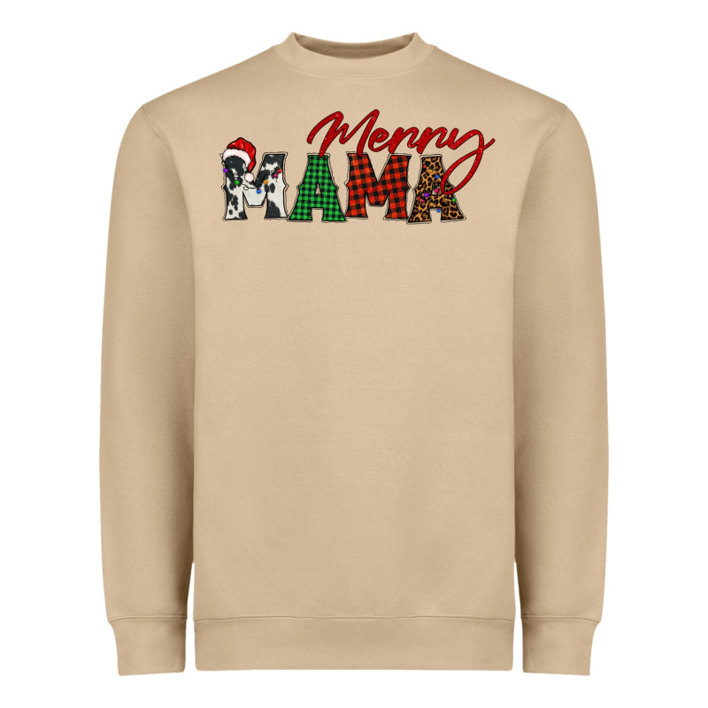 Merry Mama Heavyweight Sweatshirt by BarkalooDesign | Teevron