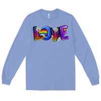 Colony Blue Western Love LGBTQ+ Long Sleeve Tee - BundleAndBundleShop