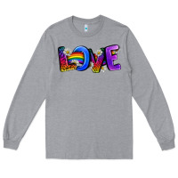 Heather Grey Western Love LGBTQ+ Long Sleeve Tee - BundleAndBundleShop
