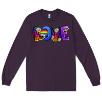 Plum Western Love LGBTQ+ Long Sleeve Tee - BundleAndBundleShop