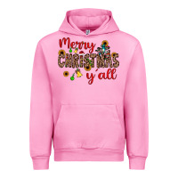 Fuchsia Pink merry christmas y'all Urban Hoodie - JahusDesignShop