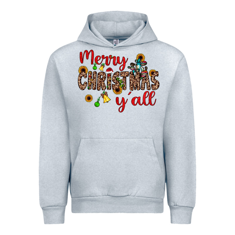 Merry Christmas Y'all Urban Hoodie by JahusDesignShop | Teevron