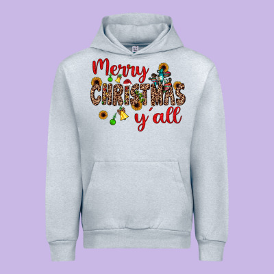 Merry Christmas Y'all Urban Hoodie Designed By Jahusdesignshop