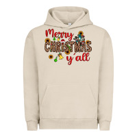 Pigment French Oak merry christmas y'all Urban Hoodie - JahusDesignShop