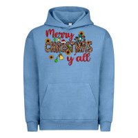 Pigment Pebble Blue merry christmas y'all Urban Hoodie - JahusDesignShop