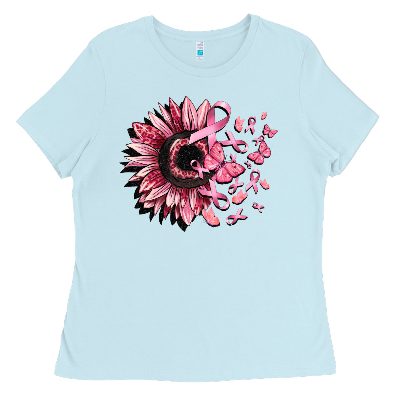 Cancer Sunflower Ladies Tee by CowGirlArtShop | Teevron