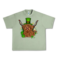 Oil Green St. Patrick's Day cow Urban Heavy Tee - OliviaCreatesArt