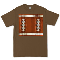 Cacao distressed american football pattern Premium Tee - TumblerDesignByShophia