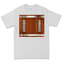 Dove Grey distressed american football pattern Premium Tee - TumblerDesignByShophia