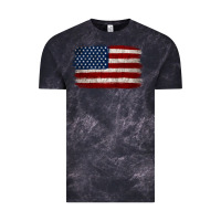 Cloud Black Distressed American Flag Vintage Tee - Jasminsmagicworld