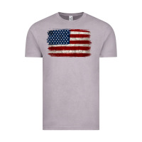 Vintage Zinc Distressed American Flag Vintage Tee - Jasminsmagicworld