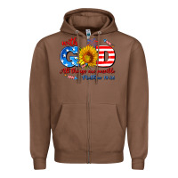 Chestnut with god all things are possible usa Zipper Hoodie - AdoDesignShop