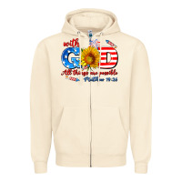 Sandshell with god all things are possible usa Zipper Hoodie - AdoDesignShop